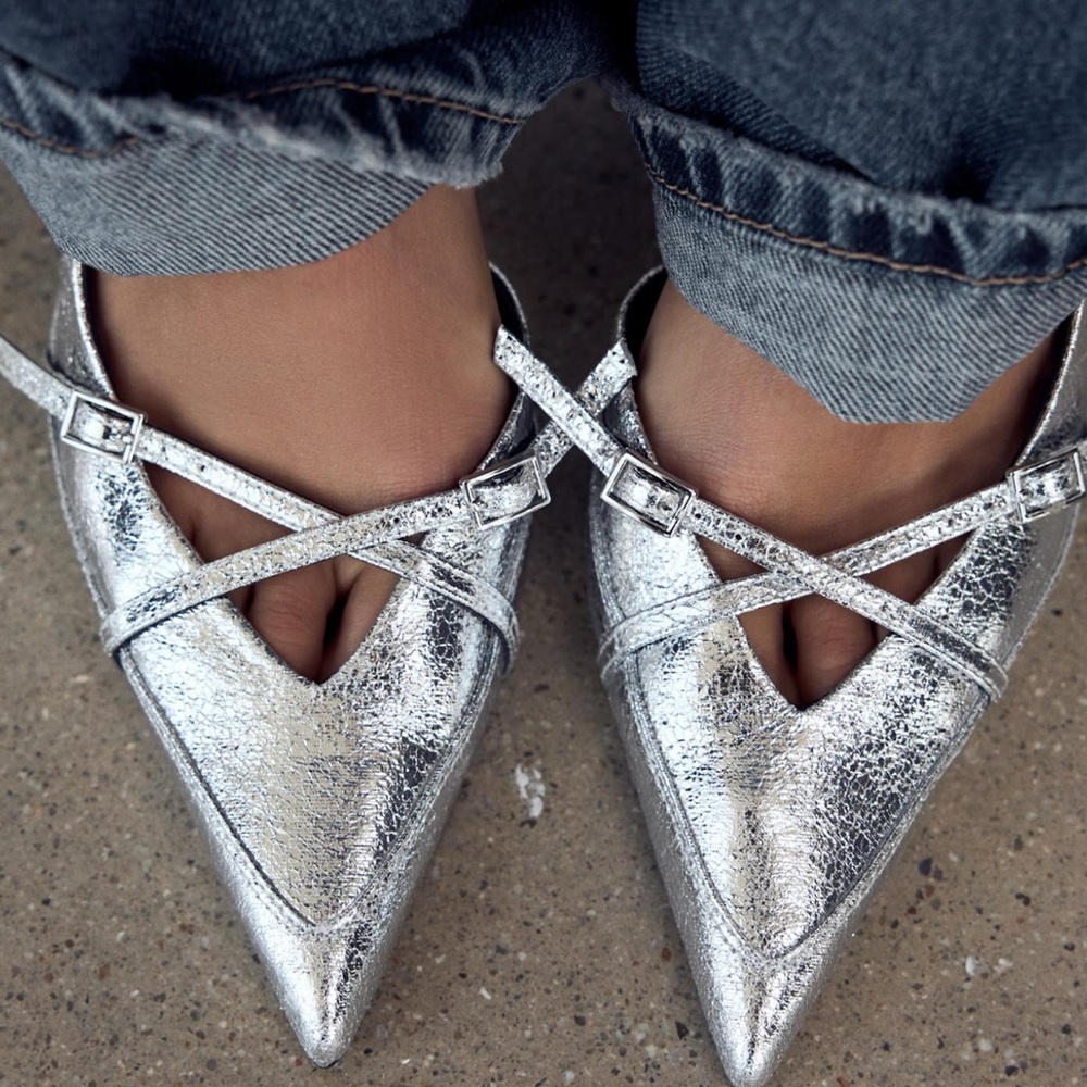 ZARA BUCKLED STRAP HEELED SHOES - Picture 5 of 6